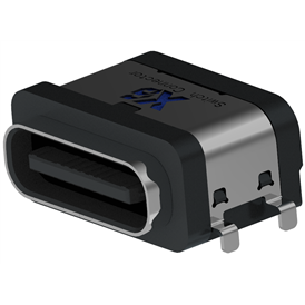 XB - type C 16P - 18 connecteur XB - type ipx7 XB USB étanche type C 16P fraisé femelle étanche (Modèle 4 pieds b)